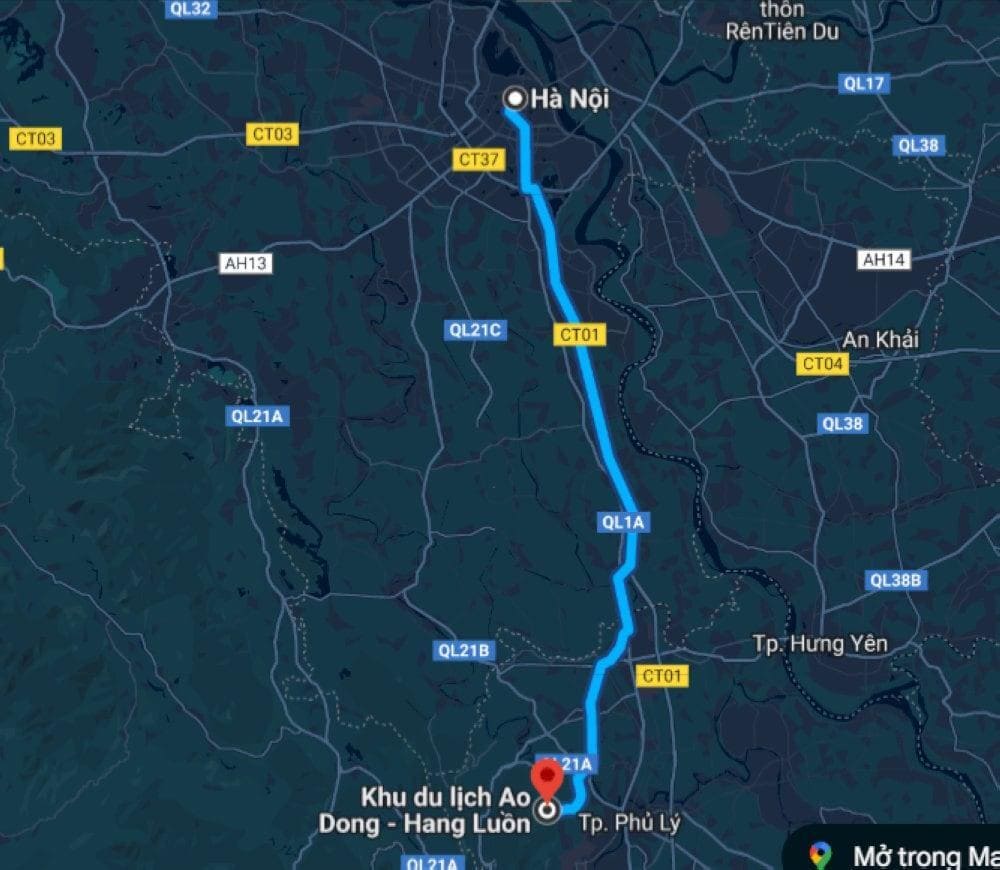 H&atilde;y sử dụng Google Maps với từ kh&oacute;a "Ao Dong Hang Luồn, Y&ecirc;n M&ocirc;" để được chỉ đường ch&iacute;nh x&aacute;c